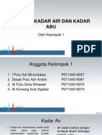 Analisa Kadar Air Dan Kadar Abu (PPT Kasar)