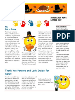 Daddy Day Care Novemeber News LETTER 2007: Thank You Parents and Look Inside For More!!