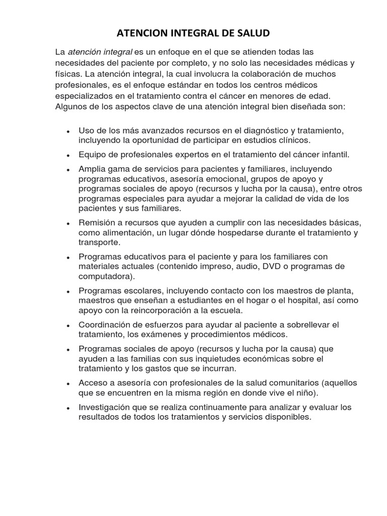 Modelos de Atención Integral en Salud | PDF | Interculturalidad | Salud ...