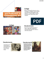 Skills, Techniques and Production in Contemporary Art HANDOUT PDF