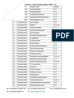 WD & OA Results Sheet
