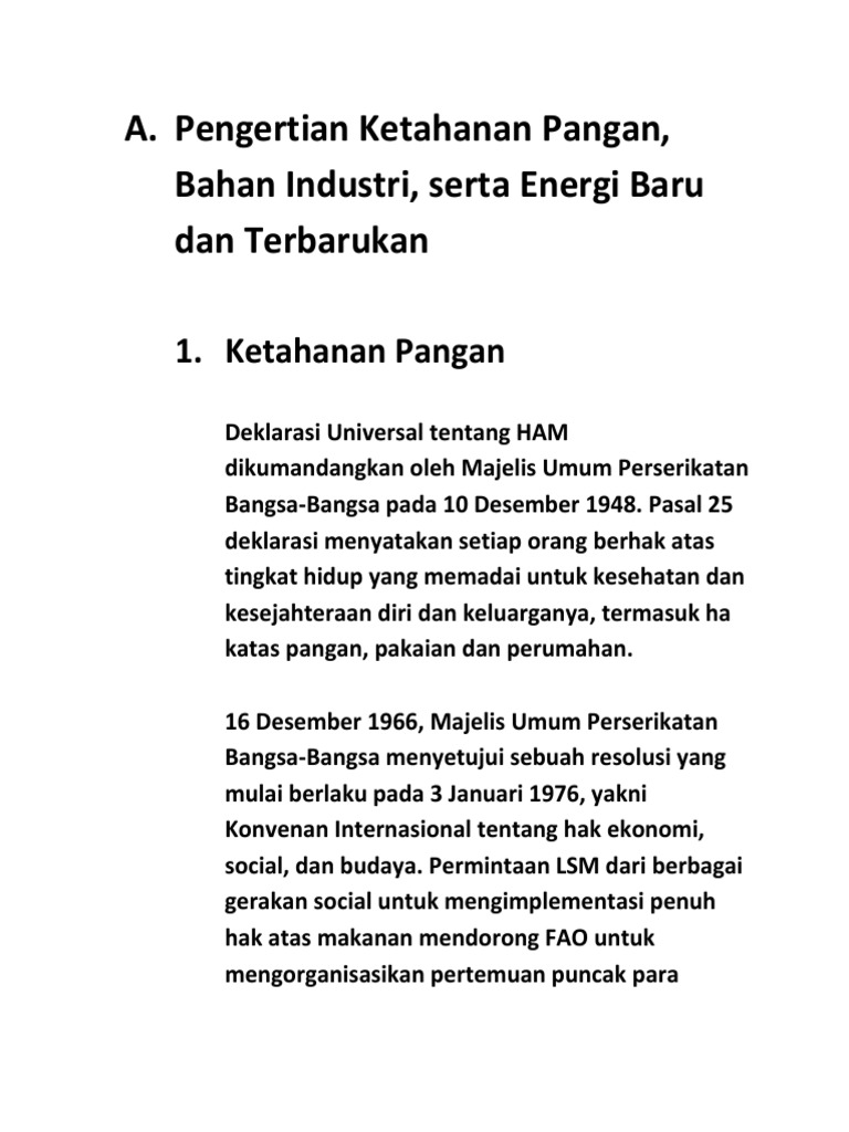 Definisi dan Strategi Ketahanan Pangan | PDF | Kesehatan Holistik ...