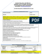 Ficha de Observación Áulica Uem