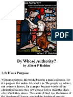 By Whose Authority?, by Albert P Holden