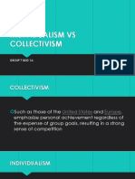 Individualism vs. Collectivsm