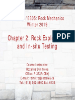 CVG 4184 - 6305 - Chp2 - Rock Exploration and in Situ Testing PDF
