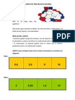 El Juego de Tres en Raya Decimalmultiplicar