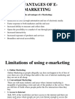 ADVANTAGES OF E-MARKETING