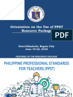 Orientation in The Use of PPST Resource Package