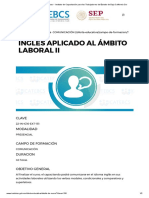 ICATEBCS - Inglés Aplicado Al Ámbito Laboral II