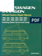 Volkswagen Vanagon Official Factory Repair Manual80-91 PDF