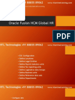 Oracle Fusion HCM Global HR