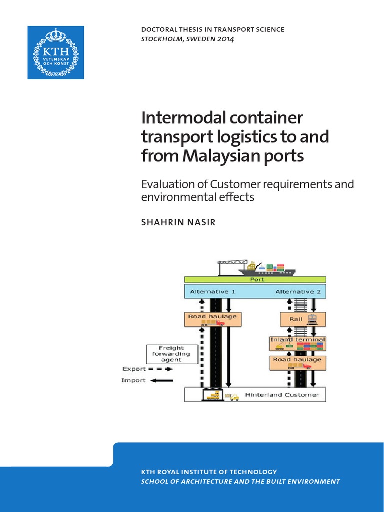 Intermodal Container Logistics in Malaysia | PDF | Cargo | Greenhouse Gas