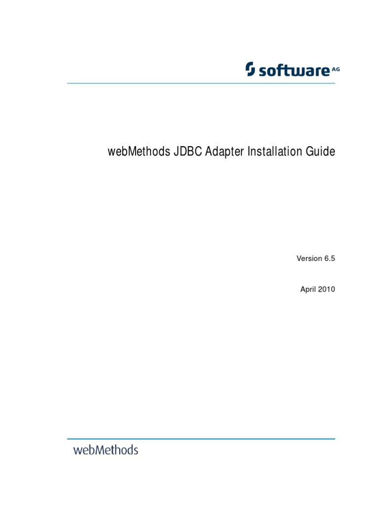 65 JDBC Adapter Install Guide PDF Ibm Db2 License