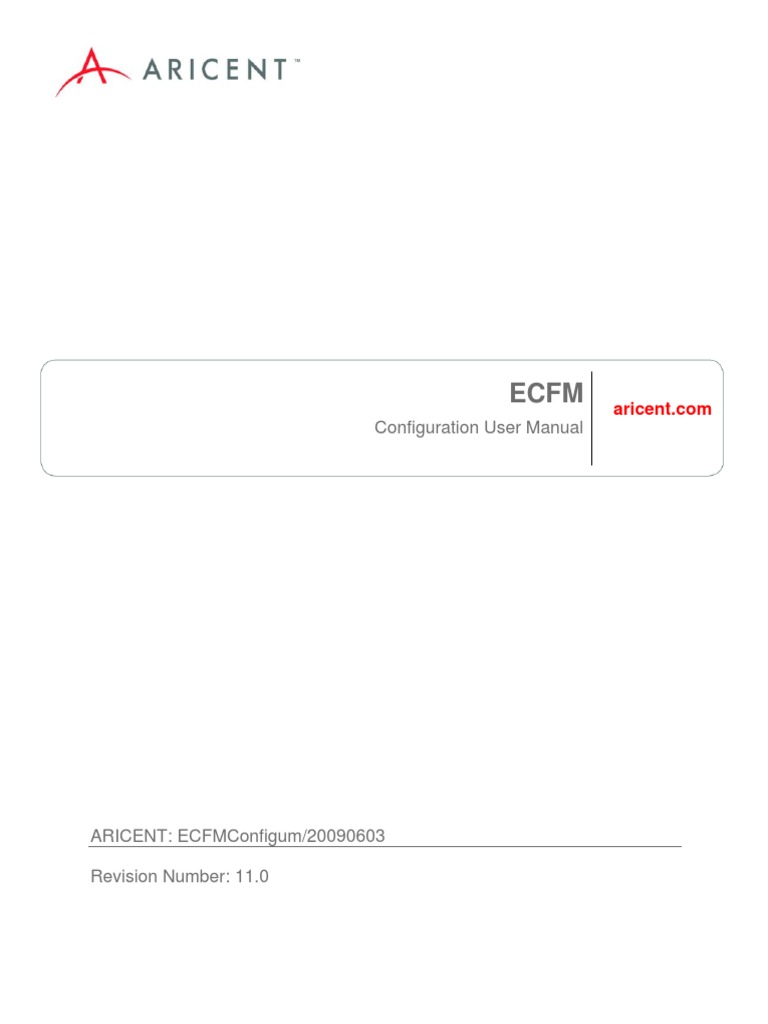 ECFMConfigUM PDF | PDF | Command Line Interface | Computer Network