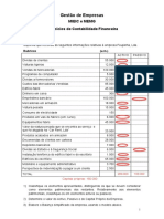 Exercícios de Contabilidade Financeira