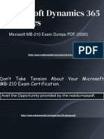 Microsoft MB-210 Exam Dumps With Latest MB-210 PDF