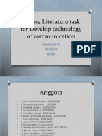 Literature Task For Develop Technology of Communication Kelompok2