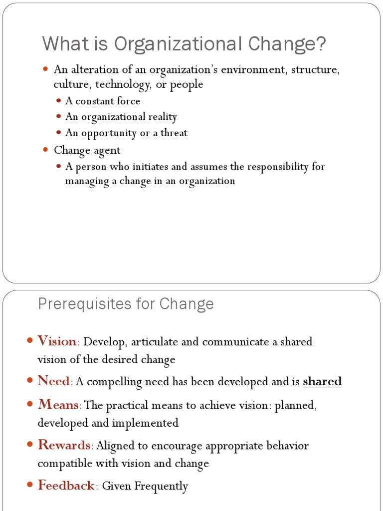Understanding Organizational Change | PDF | Organizational Culture ...