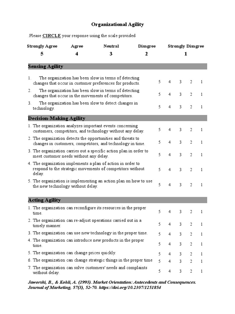 Agility | PDF | Market (Economics) | Business Economics