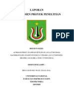 LAPORAN MANAJEMEN PROYEK PENELITIAN