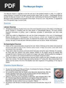 The Mauryan Empire PDF