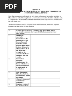 4. Device Master File -Appendix-II - Medical device-Format.docx