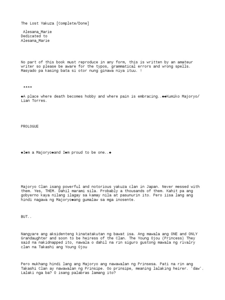 The Lost Yakuza (B1)