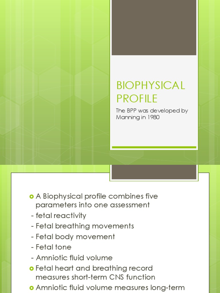 Biophysical Profile | PDF