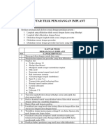 Daftar Tilik Implant