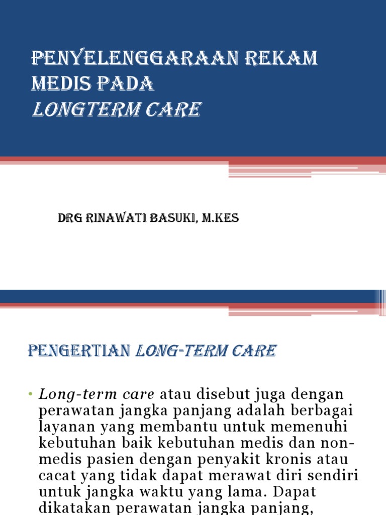 Long Term Care Pdf