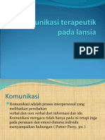 Download Komunikasi Terapeutik Pada Lansia by Anik Priyani SN44512258 doc pdf