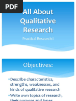 All About Qualitative Research