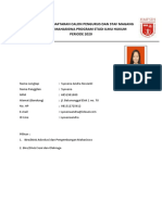 Formulir Pendaftara Staff HMPSIH 2020 (2) - 2