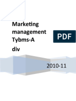 Marketing Management Tybms-A Div