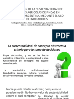 Evaluación de La Sustentabilidad de Sistemas Agrícolas de