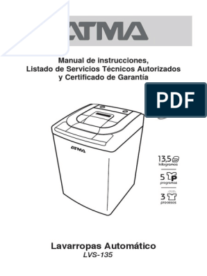 Manual Usuario LVS-135 PDF | PDF | Aires | Agua