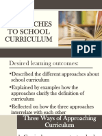 Three Approaches to School Curriculum