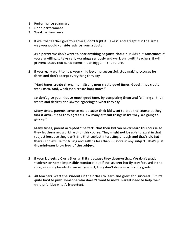 parents meeting speech for teachers