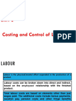 Costing and Control of Labour