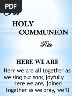 First Holy Communion Liturgy | PDF | Eucharist | Lord's Prayer