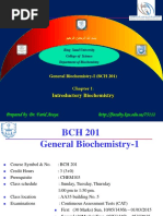 BCH 201 General - Biochemistry 1 - Farid2 PDF