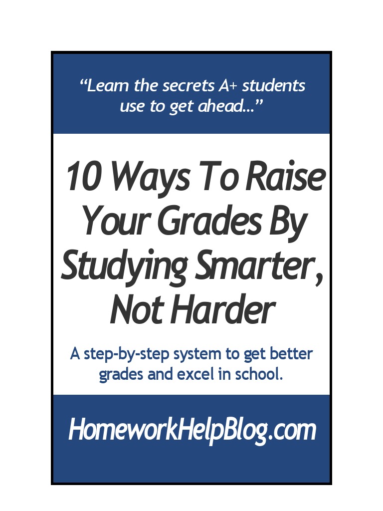 10 Ways to Raise Your Grades Speed Reading Homework