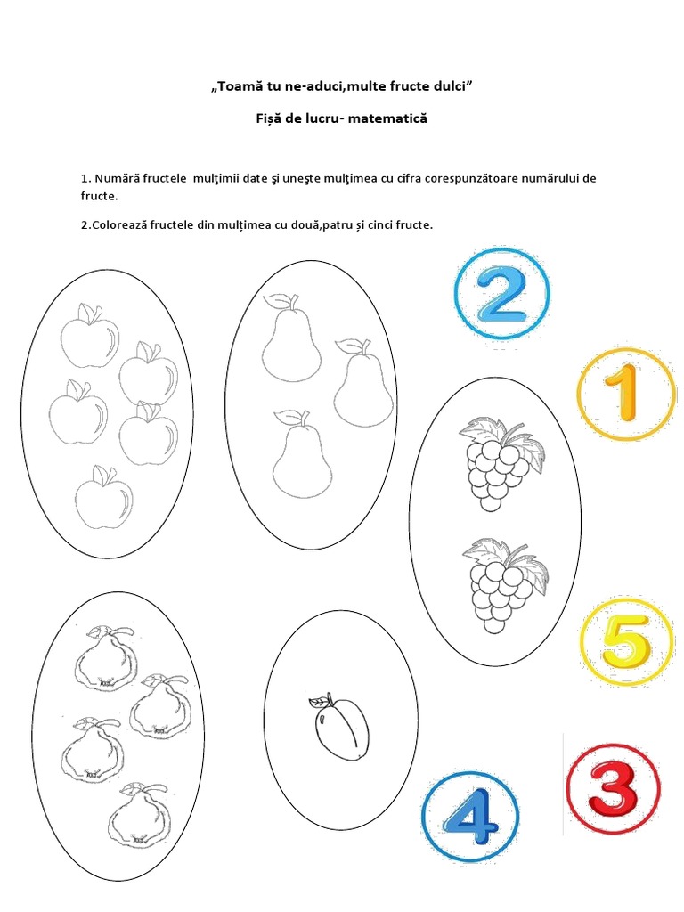 Fisa de Lucru Matematica-Multimi | PDF