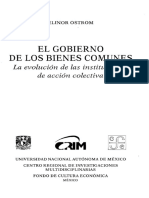 [Elinor Ostrom] El Gobierno de Los Bienes Comunes (1)