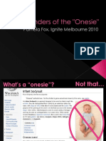 The Wonders of the Onesie