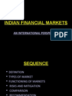 Indian Financial Markets: An International Perspective