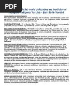 os Imoles o culto aos Orixas Religião Yuruba