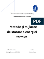 Metode de Stocare A Energiei