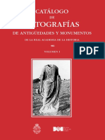 Catalogo de Fotos Antiguedades y Monumentos Real Academia Historia Vol 1